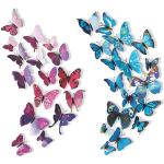 Adesivi murali blu in similpelle a tema farfalla con farfalle 
