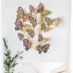 Adesivi murali grigi in similpelle a tema farfalla con farfalle 