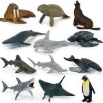 Action figures scontate a tema squalo animali acquatici per bambini per età 2-3 anni 