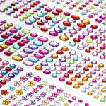 Stickers multicolore di cristallo scrapbooking 