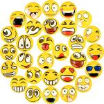 18 Pezzi Palline Antistress con Faccina Emoji, Pal