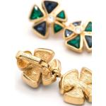 Orecchini verde smeraldo in oro Dior 