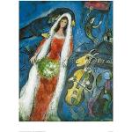 1art1 Marc Chagall Poster La Mariee Stampa D'Arte 80x60 cm
