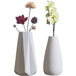 Vasi bianchi in ceramica per interni 