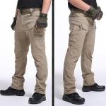 Pantaloni cargo militari neri XL in poliestere impermeabili traspiranti da lavare a mano per l'estate per Uomo 