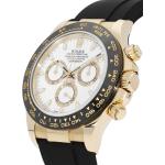 Orologi da polso cronografi bianchi Taglia unica di gomma di vetro zaffiro per Donna Rolex Daytona 
