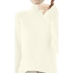 Pullover slim fit casual trasparente XL taglia comoda tinta unita con paillettes a collo alto per l'autunno mezza manica per Donna Generico 