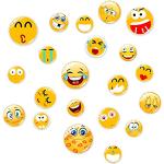Magneti bianchi per lavagna Emoji Smiley 