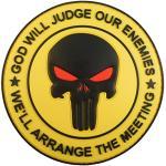 2AFTER1 God Will Judge Our Enemies Punisher DEVGRU Navy Seals PVC Hook-And-Loop Patch