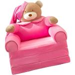 Poltrone rosa in cartone a tema orso per bambini 