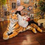 Peluche di cotone a tema animali tigri per bambini 70 cm 