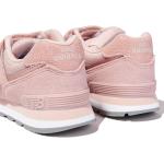 Sneakers larghezza A rosa chiaro di gomma chiusura velcro a strappo per Donna New Balance 393 