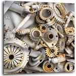 Orologi steampunk dorati in alluminio da parete design 