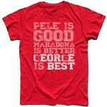 3styler T-Shirt Uomo George Best 2 - Pelè is Good,