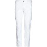 Pantaloni regular fit bianchi XXL di cotone tinta unita per Uomo 40WEFT 