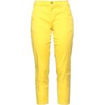 Pantaloni regular fit gialli S di cotone tinta unita per Donna 40WEFT 