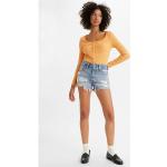 Shorts indaco a vita alta per Donna Levi's 501 
