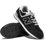 Sneakers basse larghezza A nere in tessuto con stringhe per Donna New Balance 574 