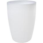 Vasi 30L bianchi di plastica illuminati diametro 45 cm 
