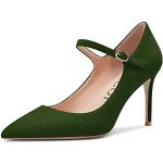 Stivali casual verdi numero 39 con tacco per Donna 