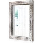 Specchi rustici bianchi di legno con cornice di design 