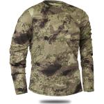 Camicie stampate militari 3 XL taglie comode in poliestere mimetiche lavabili in lavatrice per la primavera manica lunga per Uomo 