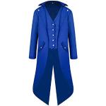 Costumi medievali steampunk blu 3 XL taglie comode per l'inverno per Uomo Generic 
