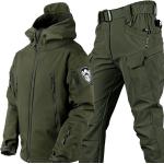 Pantaloni militari grigi 3 XL taglie comode di pile mimetici antivento impermeabili per la primavera da arrampicata per Donna 