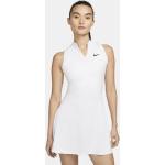 Vestiti bianchi con scollo a V da tennis Nike Dri-Fit 