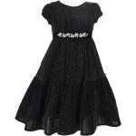 Moda, Abbigliamento e Accessori eleganti neri con glitter mezza manica per bambina Monnalisa 