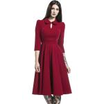 Abito media lunghezza Rockabilly di H&R London - Glamorous Velvet Tea Dress - XS a 6XL - Donna - rosso