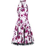 Abiti smanicati rosa 3 XL taglie comode di cotone a fiori con scollo a V senza manica per Donna Hearts & Roses London 