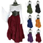 Costumi medievali classici neri 3 XL taglie comode in poliestere lavabili in lavatrice per Donna 