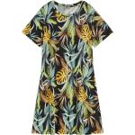Abito skater in jersey modal stampa tropical all over