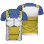 ABYSTYLE - Dragon Ball - Replica T-Shirt - Vegeta - Giallo e Azzurro - Uomo (S)