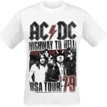 AC/DC - USA Tour 1979 - T-Shirt - Uomo - bianco