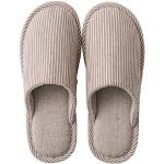 Pantofole larghezza E marroni numero 37 in PVC a righe lavabili in lavatrice per la primavera da viaggio per Donna Acmede 