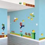 Adesivi murali scontati multicolore Super Mario Mario 