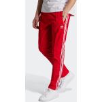 Pantaloni tuta rossi XS in poliestere per Uomo adidas Beckenbauer 