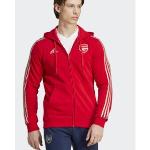 Giacche rosse in felpa per Uomo adidas Arsenal 