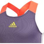 T-shirt color block viola traspiranti da tennis adidas Aeroready 