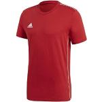 T-shirt manica corta rosse 7 anni di cotone mezza manica per bambini adidas Core 