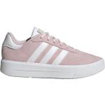Sneakers larghezza E scontate casual rosa numero 42 in tessuto platform per Donna adidas Suede 
