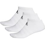 Adidas Cush Low 3PP, Calze da Calcio Unisex-Adulto, Bianco/Bianco/Bianco, L