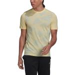 Magliette & T-shirt scontate gialle L di cotone mezza manica con scollo rotondo per Uomo adidas Essentials 
