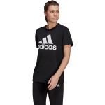 Magliette & T-shirt scontate classiche nere M di cotone mezza manica con scollo rotondo per Donna adidas Essentials 