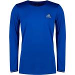 T-shirt scontate blu XS in poliestere traspiranti da running per Uomo adidas 
