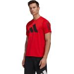 Magliette & T-shirt scontate rosse S in poliestere mezza manica con scollo rotondo per Uomo adidas Freelift 