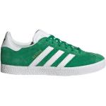 Sneakers basse larghezza E classiche verdi numero 38,5 di pelle con stringhe adidas Gazelle 