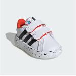 Sneakers larghezza E bianche numero 22 di tessuto sintetico per bambini adidas Core 